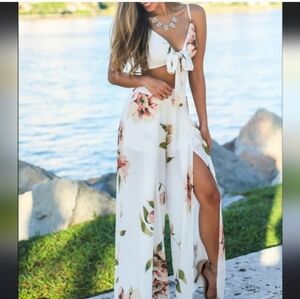 L'Atiste By Ami Small 2 Piece Floral Set Wear It Together Or Separately Summer